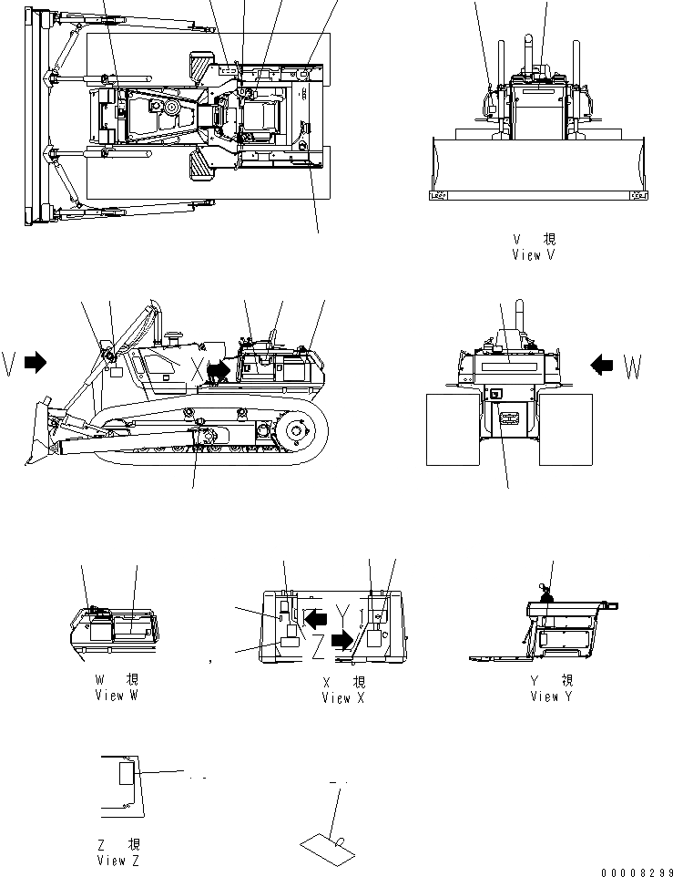 Схема запчастей Komatsu D65EX-15 - МАРКИРОВКА (ФРАНЦИЯ)(№7-77) МАРКИРОВКА