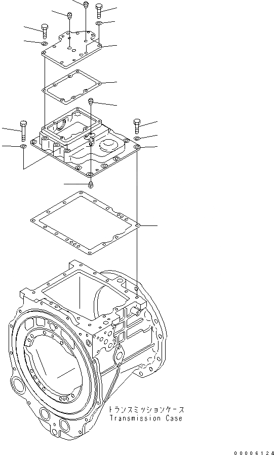 Схема запчастей Komatsu D65EX-15 - ТРАНСМИССИЯ (COVER) СИЛОВАЯ ПЕРЕДАЧА И КОНЕЧНАЯ ПЕРЕДАЧА