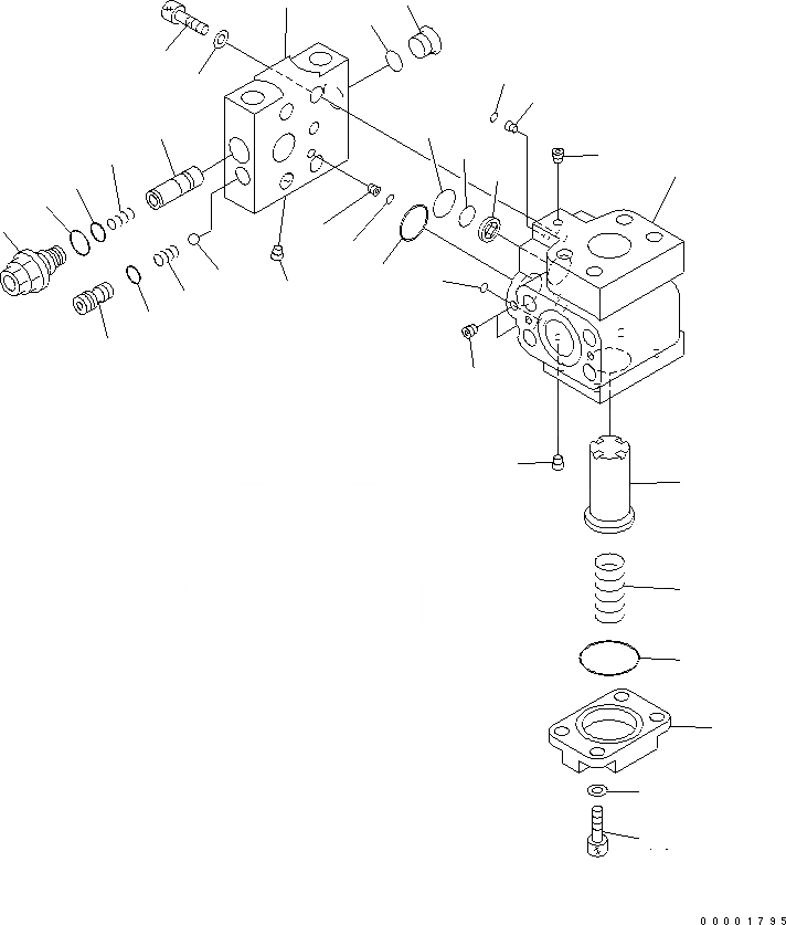 Схема запчастей Komatsu D65EX-15E0 - ГЛАВН. КЛАПАН ОСНОВН. КОМПОНЕНТЫ И РЕМКОМПЛЕКТЫ