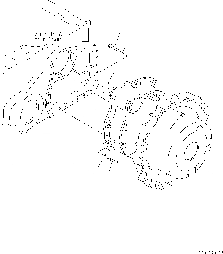 Схема запчастей Komatsu D65EX-15 - КОНЕЧНАЯ ПЕРЕДАЧА (КРЕПЛЕНИЕ) СИЛОВАЯ ПЕРЕДАЧА И КОНЕЧНАЯ ПЕРЕДАЧА