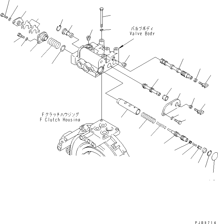 Схема запчастей Komatsu D65P-12 - ТРАНСМИССИЯ (MODULATING КЛАПАН)(№-) СИЛОВАЯ ПЕРЕДАЧА И КОНЕЧНАЯ ПЕРЕДАЧА