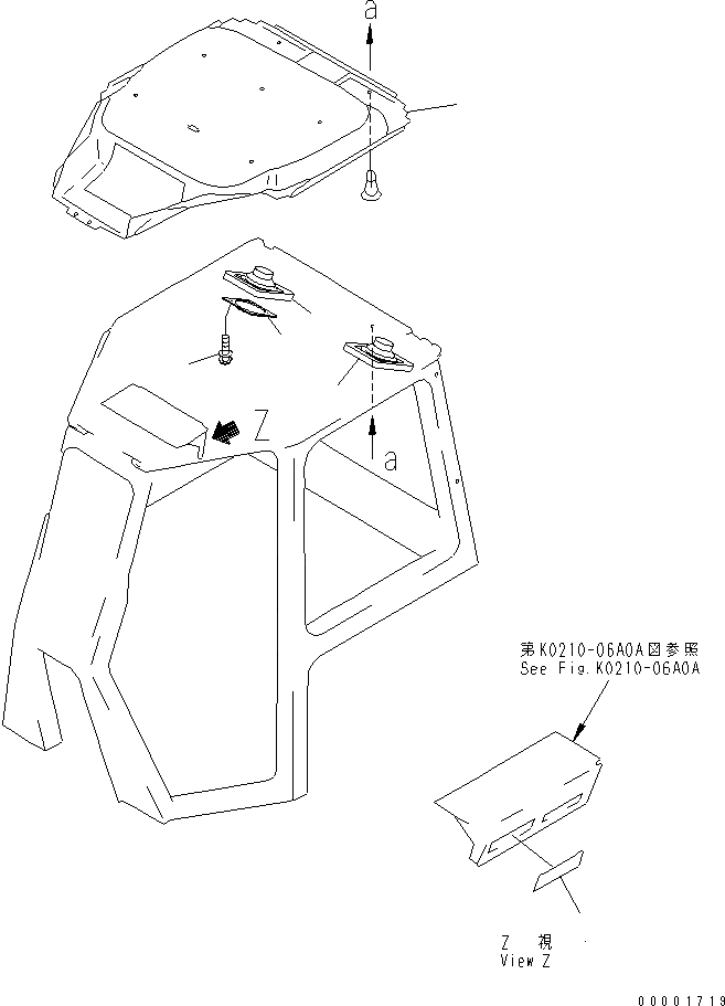 Схема запчастей Komatsu D65P-12 - КАБИНА (КРЫША LINING) (РАДИО ДОПОЛНИТ. ON) (ДЛЯ КРОМЕ ЯПОН.)(№-) КАБИНА ОПЕРАТОРА И СИСТЕМА УПРАВЛЕНИЯ