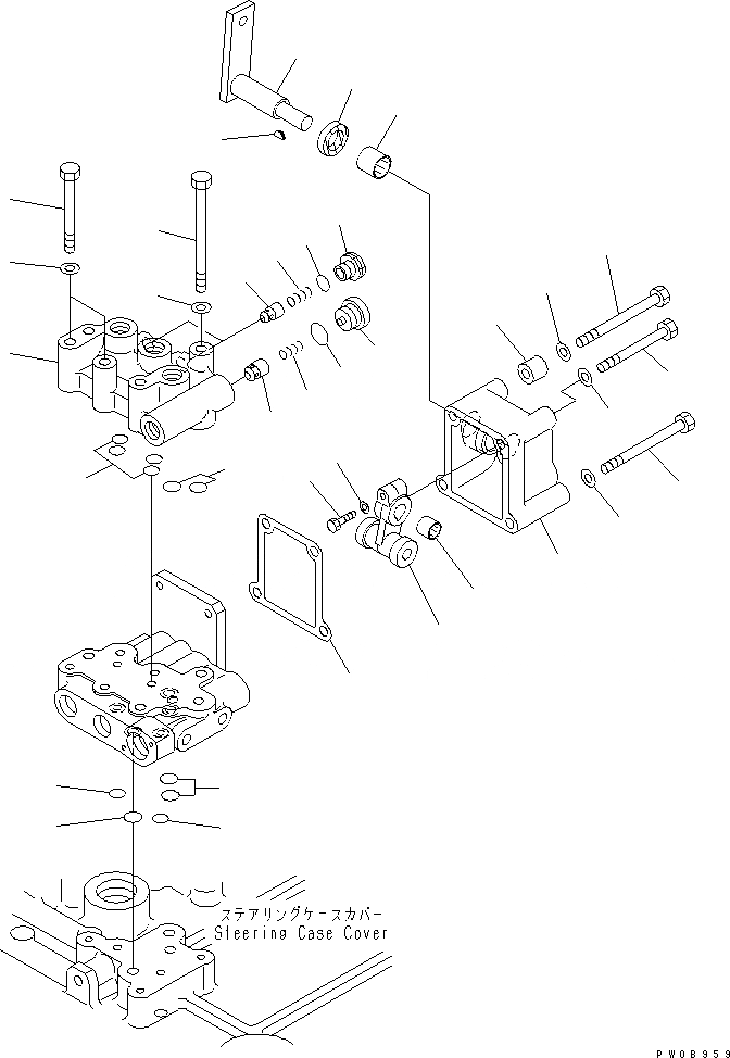 Схема запчастей Komatsu D65P-12-E - МУФТА И ТОРМОЗ. (КЛАПАН) (/)(№-) СИЛОВАЯ ПЕРЕДАЧА И КОНЕЧНАЯ ПЕРЕДАЧА