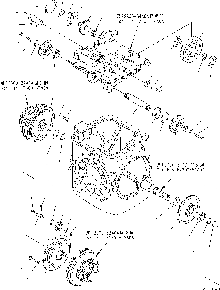 Схема запчастей Komatsu D65PX-12 - H.S.S (ПРИВОД И ВАЛ)(№-) СИЛОВАЯ ПЕРЕДАЧА И КОНЕЧНАЯ ПЕРЕДАЧА