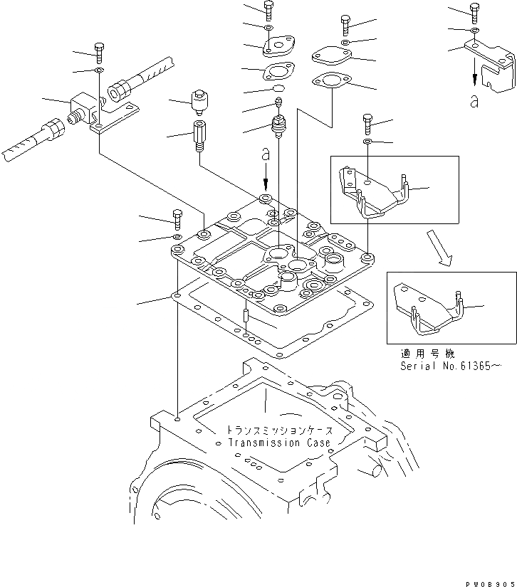 Схема запчастей Komatsu D65PX-12 - ТРАНСМИССИЯ (COVER) (/) (DPX)(№88-) СИЛОВАЯ ПЕРЕДАЧА И КОНЕЧНАЯ ПЕРЕДАЧА