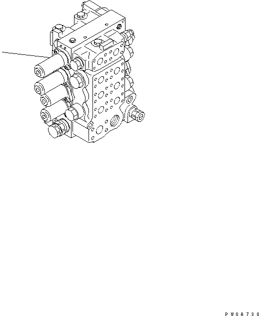 Схема запчастей Komatsu D65PX-12 - УПРАВЛЯЮЩ. КЛАПАН (ДЛЯ FРУКОЯТЬ) ГИДРАВЛИКА