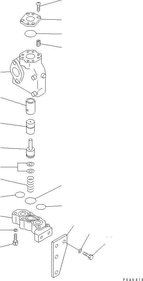 Схема запчастей Komatsu D65PX-12 - ЛИНИЯ ГИДРОЦИЛИНДРА ПОДЪЕМА (РЕГУЛИР. КЛАПАН)(№88-8) ГИДРАВЛИКА