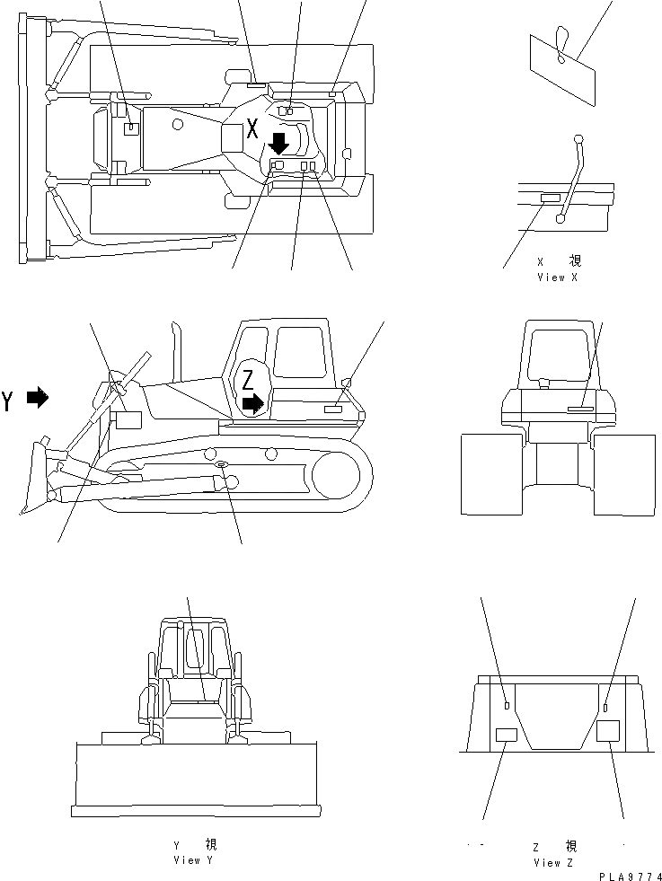 Схема запчастей Komatsu D65PX-12 - МАРКИРОВКА (ПОРТУГАЛ.) (REGULATION OF EC INCLUSION)(DPX)(№97-77) МАРКИРОВКА