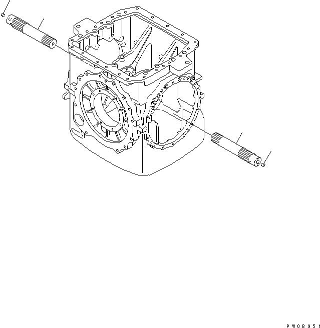 Схема запчастей Komatsu D65PX-12-E - H.S.S (ГТР ВАЛ)(№-) СИЛОВАЯ ПЕРЕДАЧА И КОНЕЧНАЯ ПЕРЕДАЧА