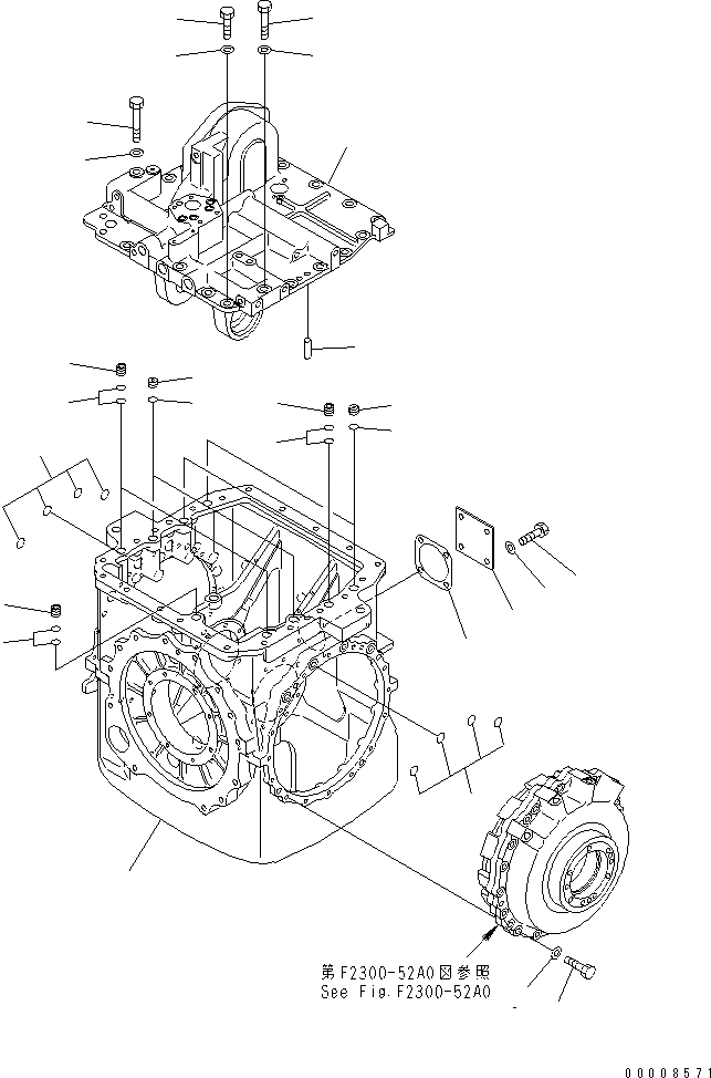 Схема запчастей Komatsu D65PX-15 - H.S.S (КОРПУС) (/) СИЛОВАЯ ПЕРЕДАЧА И КОНЕЧНАЯ ПЕРЕДАЧА