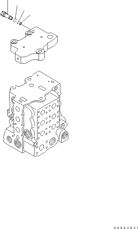 Схема запчастей Komatsu D65PX-15 - УПРАВЛЯЮЩ. КЛАПАН (3-Х СЕКЦИОНН.) (7/7) ОСНОВН. КОМПОНЕНТЫ И РЕМКОМПЛЕКТЫ