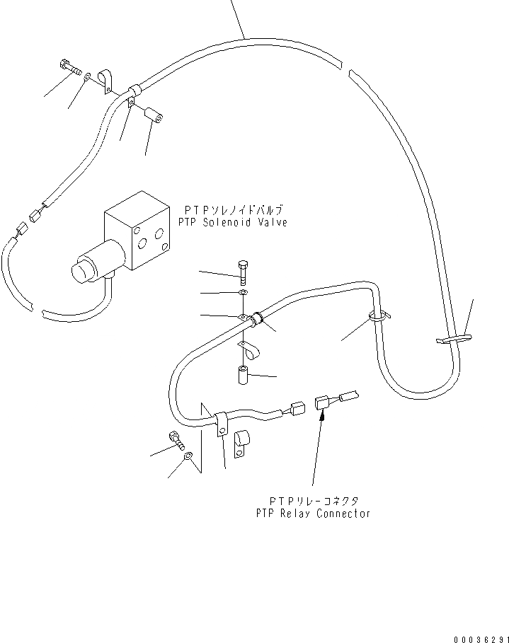 Схема запчастей Komatsu D65PX-15 - VEHICLE ЭЛЕКТРОПРОВОДКА (PTP ЭЛЕКТРОПРОВОДКА) (ДЛЯ ОТВАЛ С ПЕРЕКОСОМ) ЭЛЕКТРИКА