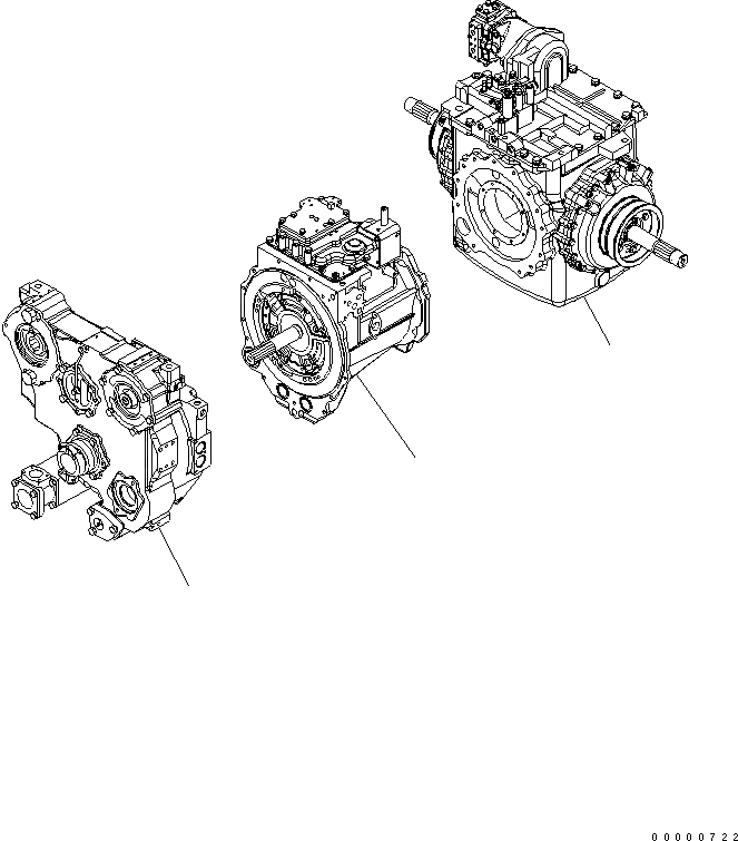 Схема запчастей Komatsu D65PX-15 - СИЛОВАЯ ПЕРЕДАЧА СИЛОВАЯ ПЕРЕДАЧА И КОНЕЧНАЯ ПЕРЕДАЧА