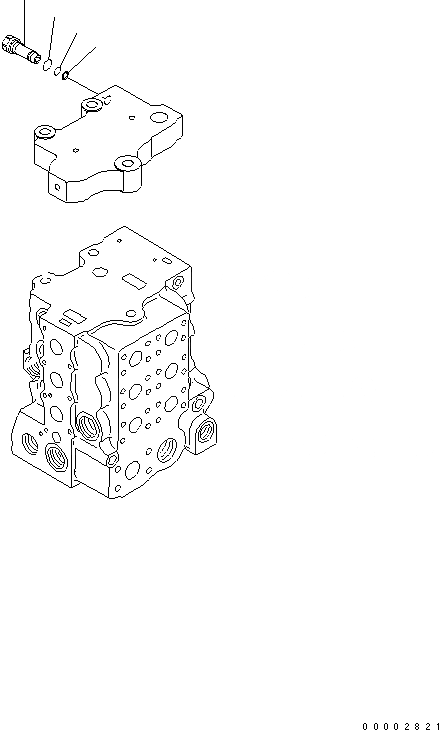 Схема запчастей Komatsu D65PX-15 - УПРАВЛЯЮЩ. КЛАПАН (3-Х СЕКЦИОНН.) (7/7) ОСНОВН. КОМПОНЕНТЫ И РЕМКОМПЛЕКТЫ