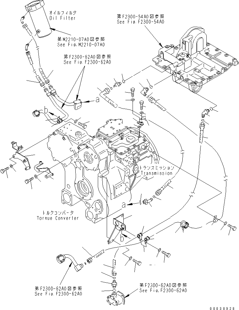 Схема запчастей Komatsu D65PX-15E0 - СИЛОВАЯ ЛИНИЯ (НАСОС КОМПОНЕНТЫ) СИЛОВАЯ ПЕРЕДАЧА И КОНЕЧНАЯ ПЕРЕДАЧА