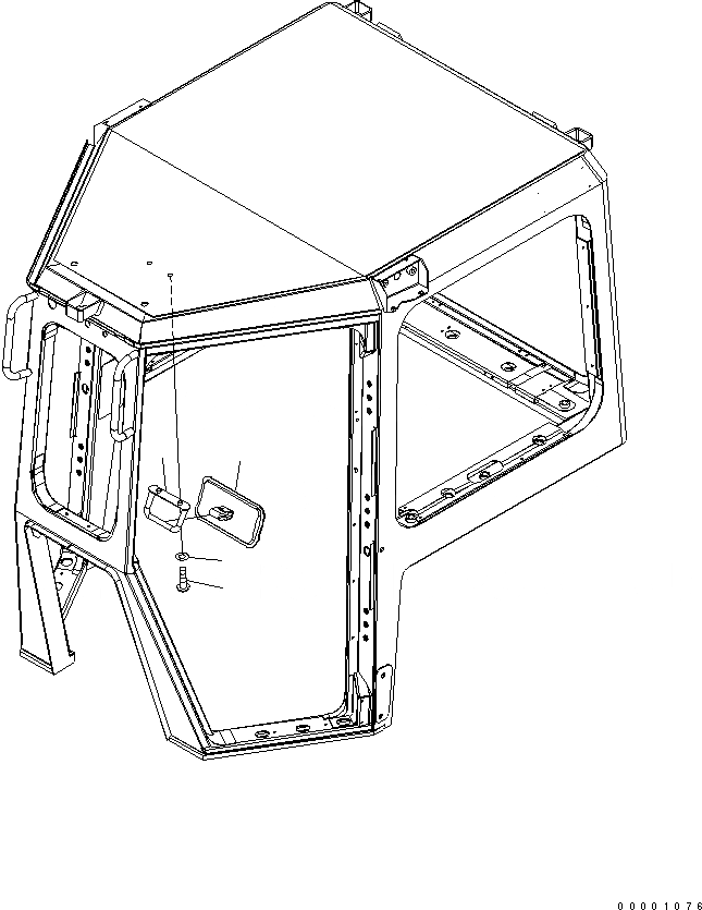 Схема запчастей Komatsu D65PX-15E0 - КАБИНА (MIRROR)(№797-) КАБИНА ОПЕРАТОРА И СИСТЕМА УПРАВЛЕНИЯ