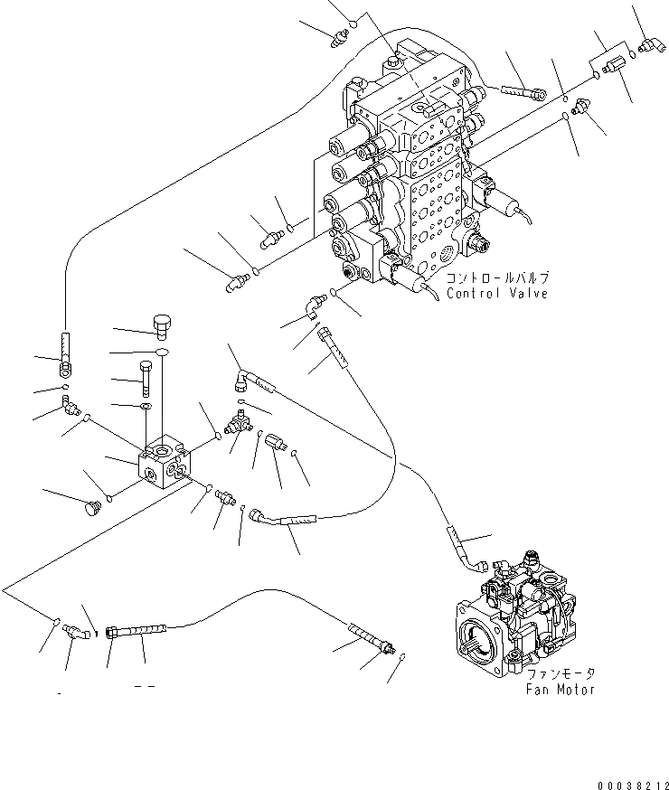 Схема запчастей Komatsu D65WX-15 - КРЫЛО (P.P.C ЛИНИЯ) (ДЛЯ WAY PAT DOZER) ЧАСТИ КОРПУСА