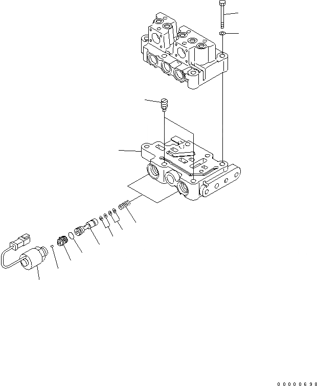 Схема запчастей Komatsu D65WX-15E0 - КЛАПАН ТРАНСМИССИИ (НИЖНИЙ КЛАПАН И КРЕПЛЕНИЕ) СИЛОВАЯ ПЕРЕДАЧА И КОНЕЧНАЯ ПЕРЕДАЧА