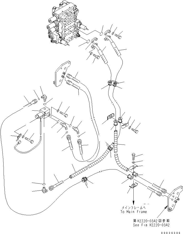 Схема запчастей Komatsu D65WX-15E0 - ЛИНИЯ ПЕРЕКОСА (КЛАПАН ПЕРЕКОСА) (ДЛЯ ОТВАЛ С ПЕРЕКОСОМ) ГИДРАВЛИКА