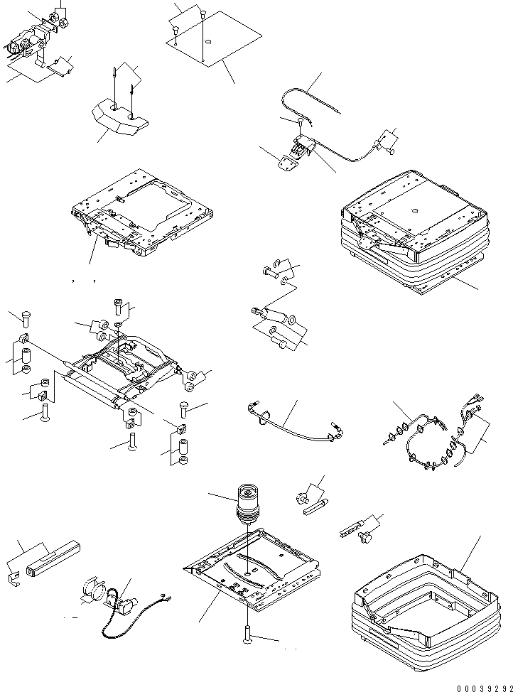 Схема запчастей Komatsu D65WX-15E0 - СИДЕНЬЕ ОПЕРАТОРА (ВНУТР. ЧАСТИ) (/) ОСНОВН. КОМПОНЕНТЫ И РЕМКОМПЛЕКТЫ
