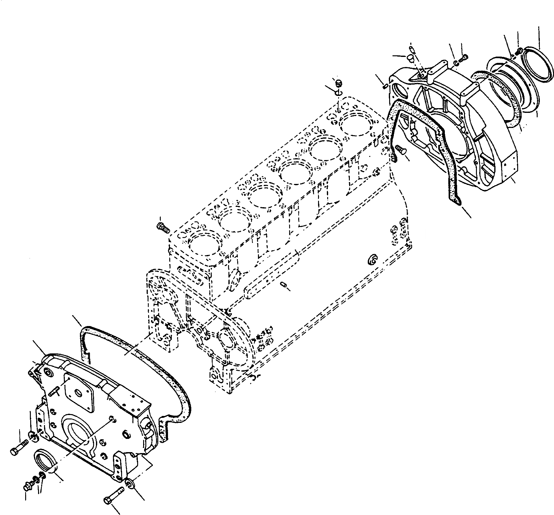 Схема запчастей Komatsu D670E - TIMING КОРПУС ШЕСТЕРЕНН. ПЕРЕДАЧИ И КАРТЕР МАХОВИКА ДВИГАТЕЛЬ, АКСЕССУАРЫ И ЭЛЕКТРИЧ. СИСТЕМА