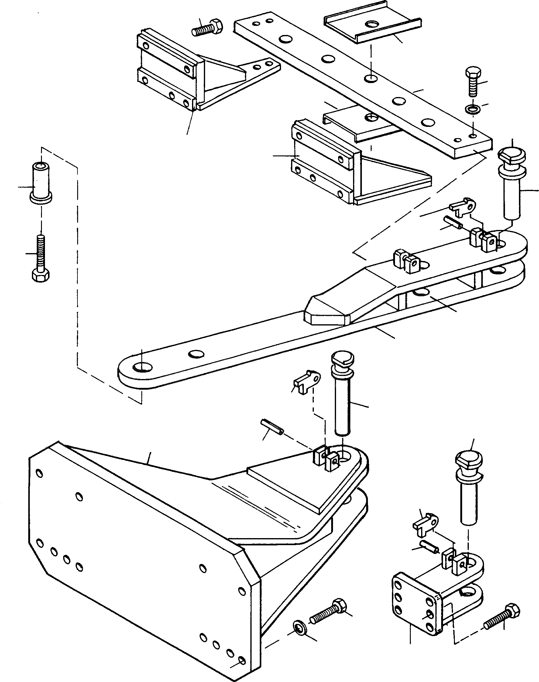 Схема запчастей Komatsu D670E - TOWING DEVICE ШАССИ И SUPERSTRUCTURE