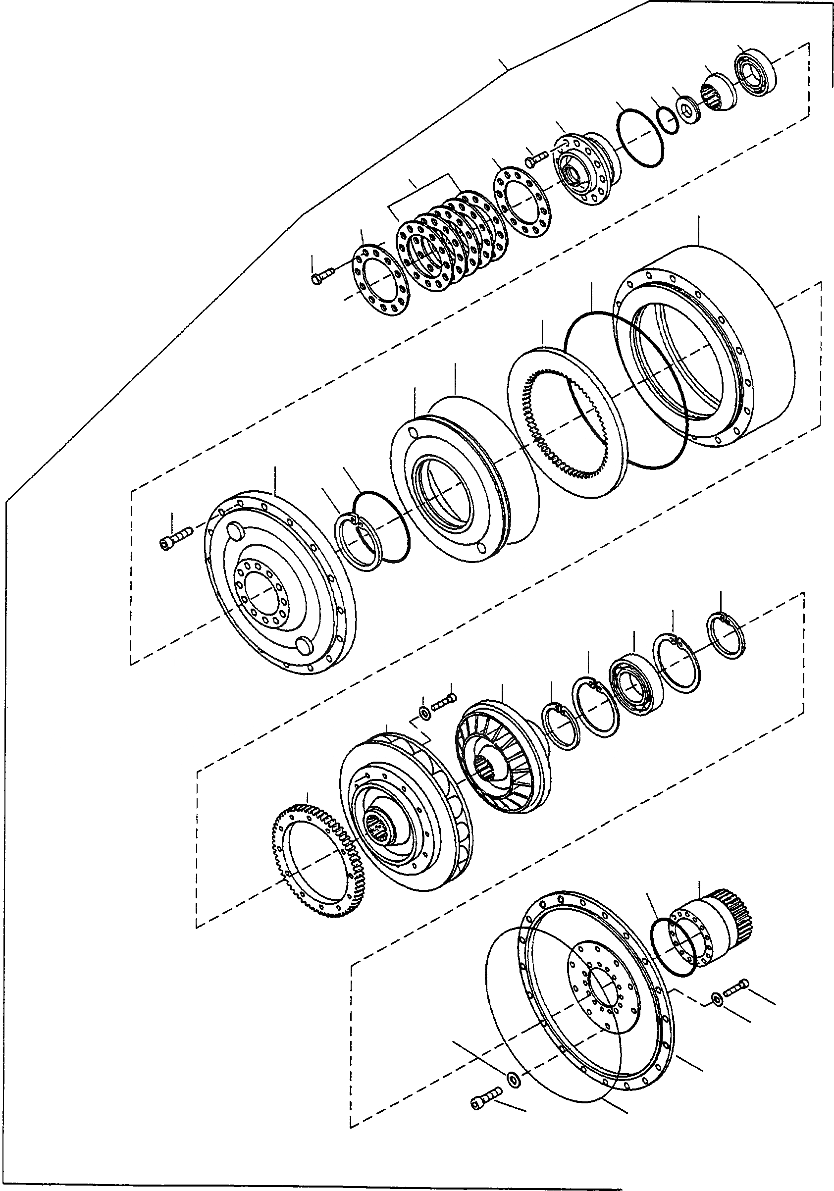 Схема запчастей Komatsu D670E - ГИДРОТРАНСФОРМАТОР ГИДРОТРАНСФОРМАТОР