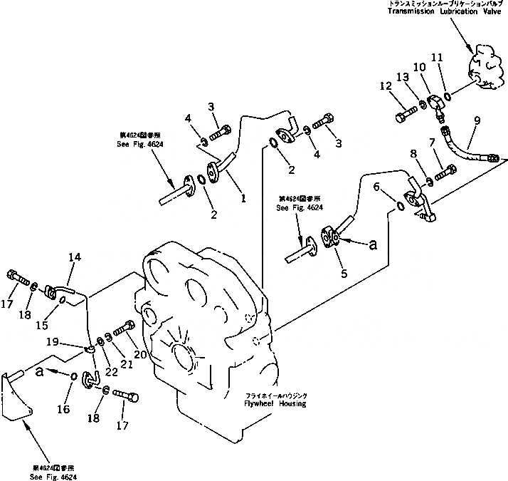 Схема запчастей Komatsu D75A-1 - СИСТЕМА ТРУБ ТРАНСМИССИИ (/) СИСТЕМА УПРАВЛЕНИЯ