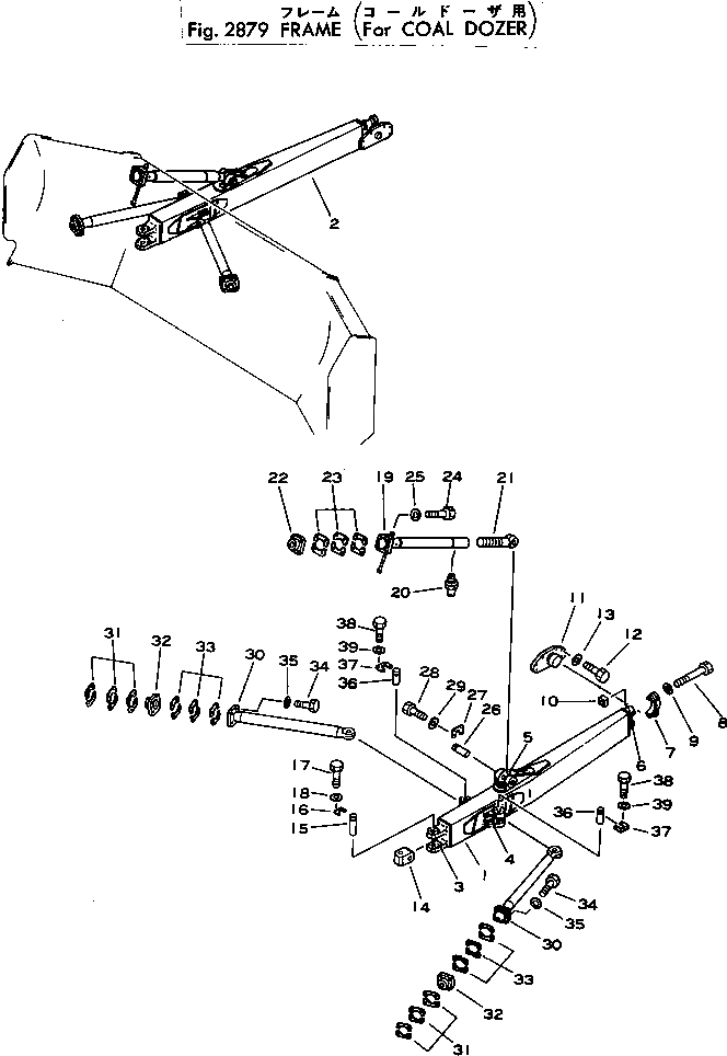 Схема запчастей Komatsu D80E-18 - РАМА (ДЛЯ УГОЛЬН. DOZER) ОПЦИОННЫЕ КОМПОНЕНТЫ