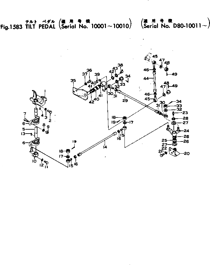 Схема запчастей Komatsu D85A-12 - НАКЛОН. ПЕДАЛЬ РАБОЧЕЕ ОБОРУДОВАНИЕ И ITS СИСТЕМА УПРАВЛЕНИЯ