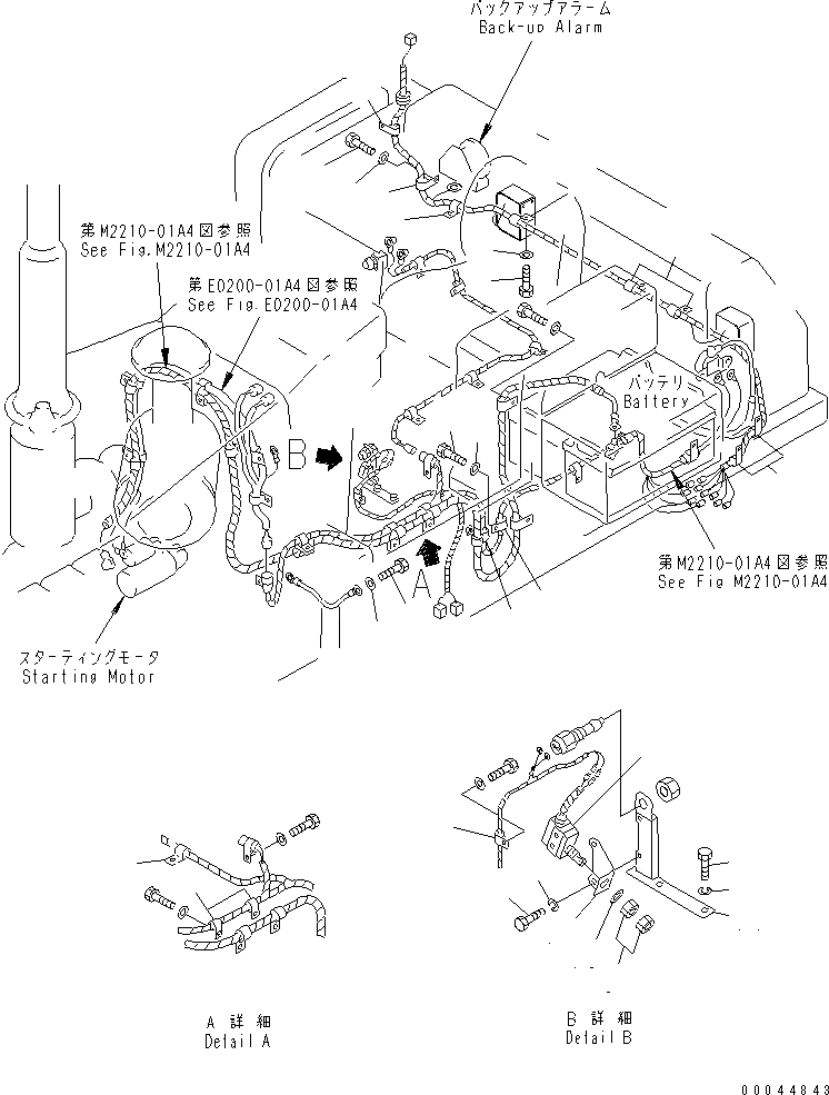 Схема запчастей Komatsu D85A-21B - ЭЛЕКТРИКА (TОБОД КОЛЕСАMING ДЛЯ CHINA) (/)(№78-) ЭЛЕКТРИКА