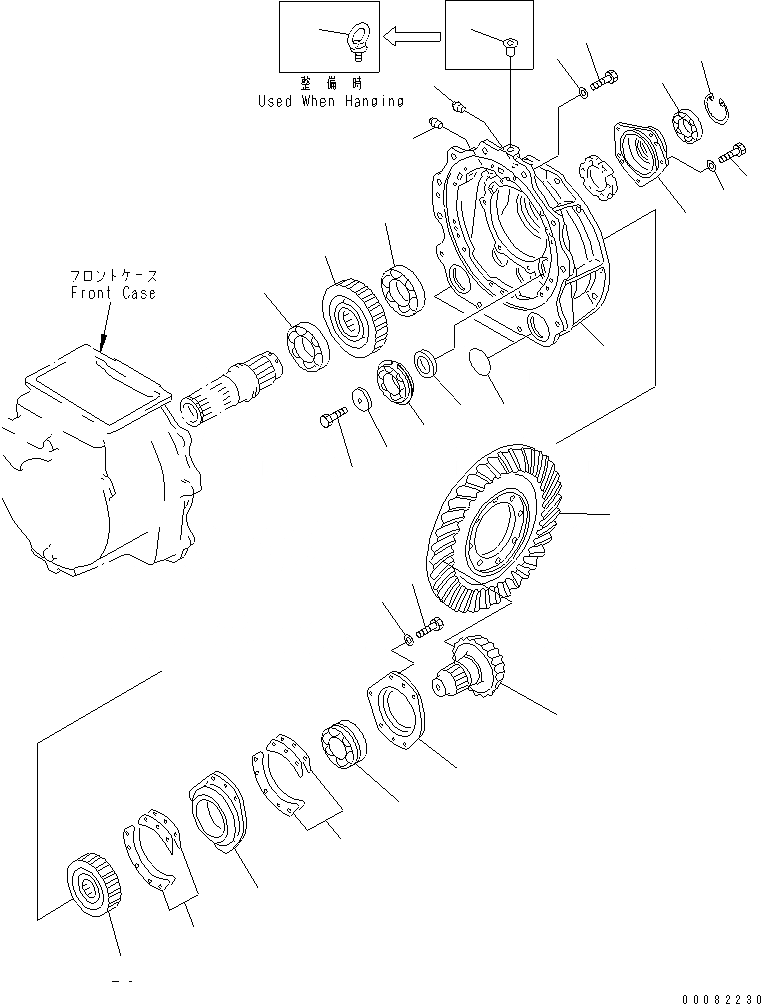 Схема запчастей Komatsu D85A-21B - ТРАНСМИССИЯ¤ПЕРЕДАЧА (/) ГТР CONVERTOR¤ ТРАНСМИССИЯ¤ РУЛЕВ. УПРАВЛЕНИЕ И КОНЕЧНАЯ ПЕРЕДАЧА