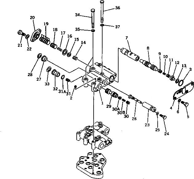Схема запчастей Komatsu D85A-21B - КЛАПАН ТРАНСМИССИИ (/) ГТР CONVERTOR¤ ТРАНСМИССИЯ¤ РУЛЕВ. УПРАВЛЕНИЕ И КОНЕЧНАЯ ПЕРЕДАЧА