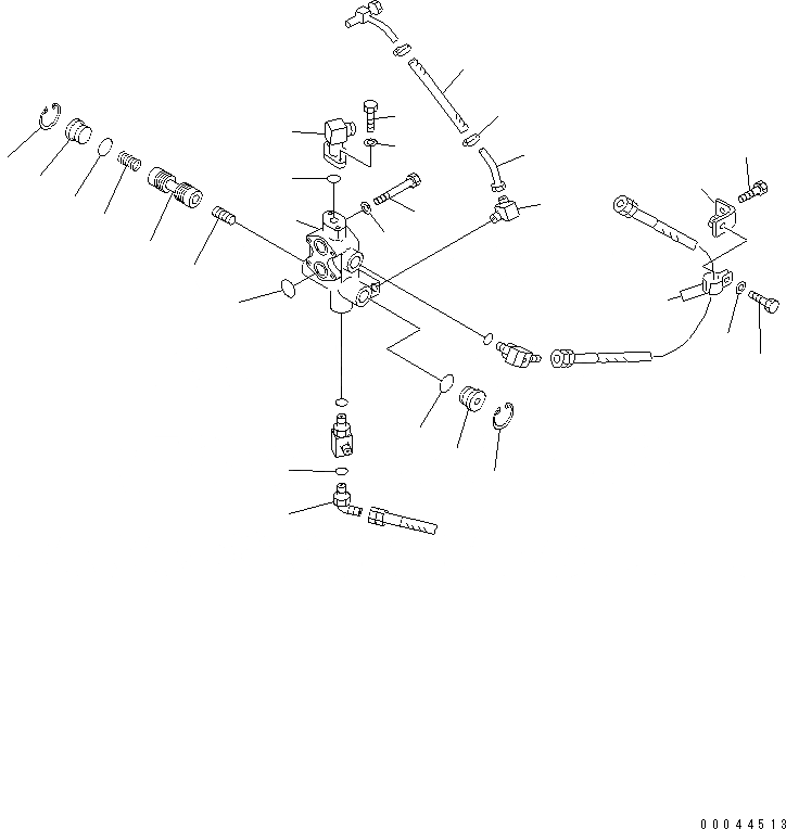 Схема запчастей Komatsu D85A-21B - ОСНОВН. РАЗГРУЗ. КЛАПАН ГТР CONVERTOR¤ ТРАНСМИССИЯ¤ РУЛЕВ. УПРАВЛЕНИЕ И КОНЕЧНАЯ ПЕРЕДАЧА