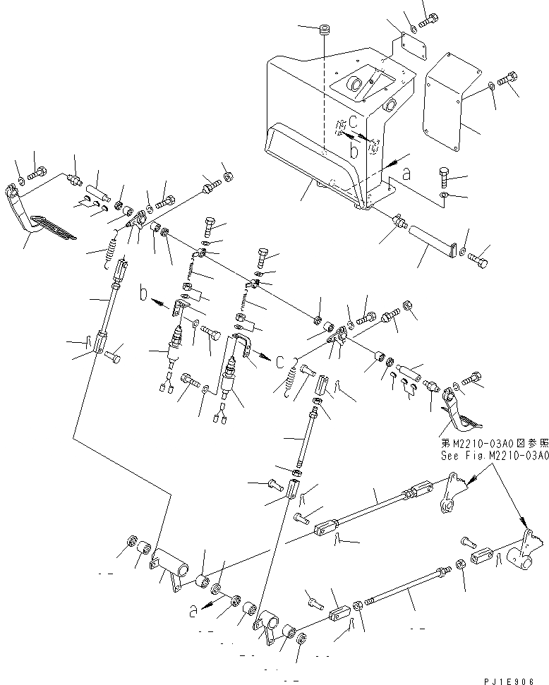 Схема запчастей Komatsu D85A-21B - ПЕДАЛЬ ТОРМОЗА (TОБОД КОЛЕСАMING ДЛЯ CHINA)(№78-) КАБИНА ОПЕРАТОРА И СИСТЕМА УПРАВЛЕНИЯ