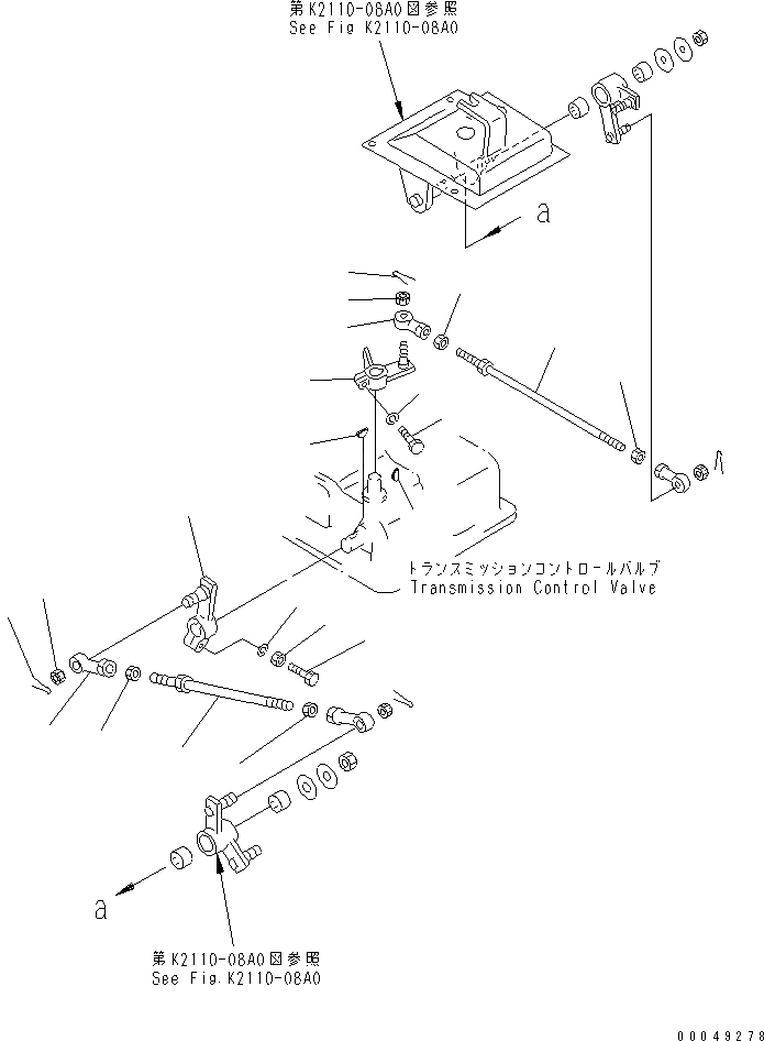 Схема запчастей Komatsu D85A-21B - УПРАВЛ-Е ТРАНСМИССИЕЙ F-R СОЕД-Е(№78-) КАБИНА ОПЕРАТОРА И СИСТЕМА УПРАВЛЕНИЯ