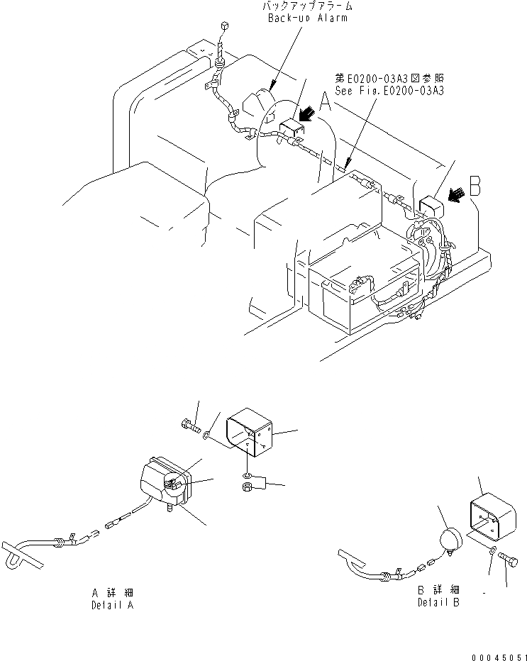 Схема запчастей Komatsu D85A-21B - ЗАДН. ОСВЕЩЕНИЕ (TОБОД КОЛЕСАMING ДЛЯ KOREA) ЧАСТИ КОРПУСА