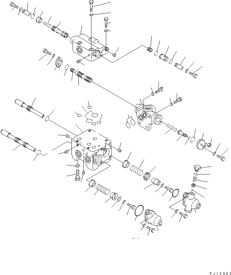 Схема запчастей Komatsu D85A-21B - УПРАВЛЯЮЩ. КЛАПАН (ДЛЯ ТЯГОВ. ЛЕБЕДКИ) РАБОЧЕЕ ОБОРУДОВАНИЕ