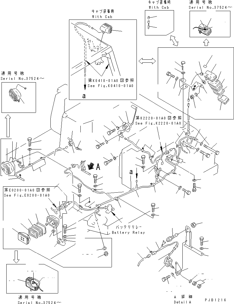 Схема запчастей Komatsu D85A-21-E - ЭЛЕКТРИКА (/) ЭЛЕКТРИКА