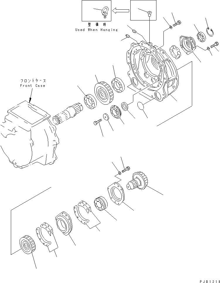 Схема запчастей Komatsu D85A-21-E - ТРАНСМИССИЯ¤ПЕРЕДАЧА (/) ГТР CONVERTOR¤ ТРАНСМИССИЯ¤ РУЛЕВ. УПРАВЛЕНИЕ И КОНЕЧНАЯ ПЕРЕДАЧА