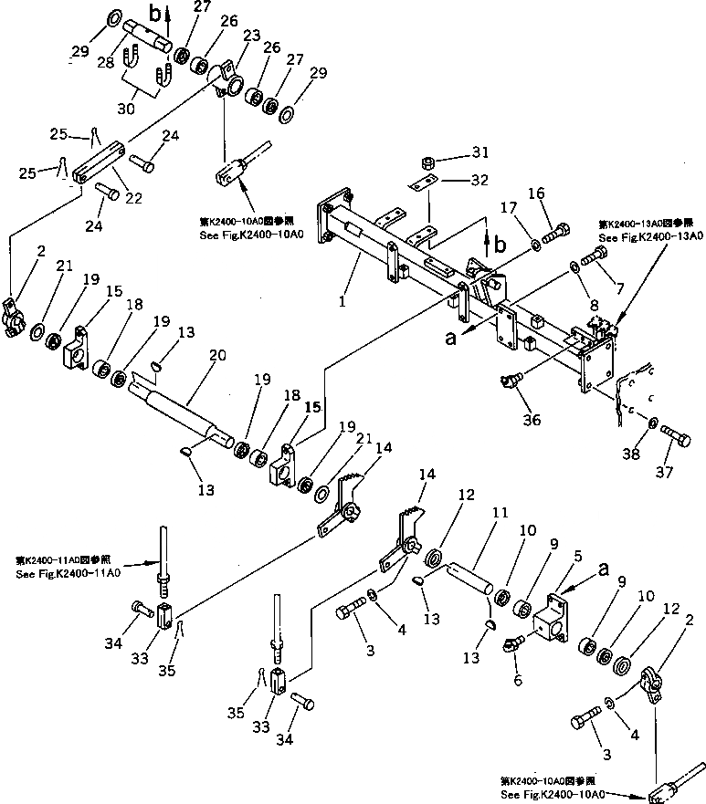 Схема запчастей Komatsu D85A-21-E - РУЛЕВ. УПРАВЛЕНИЕ И ТОРМОЗН. МЕХАНИЗМ (/) КАБИНА ОПЕРАТОРА И СИСТЕМА УПРАВЛЕНИЯ