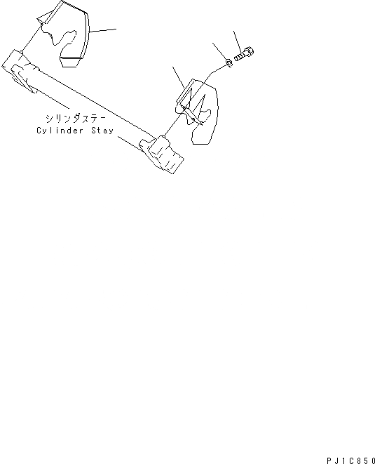 Схема запчастей Komatsu D85A-21-E - ОПОРА ЦИЛИНДРА КРЫШКА(BUSHY МЕСТН. СПЕЦ-Я.) ЧАСТИ КОРПУСА