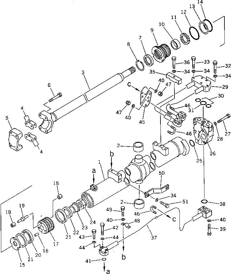 Схема запчастей Komatsu D85A-21A - ЦИЛИНДР ПОДЪЕМА ОТВАЛА (/)(№-) УПРАВЛ-Е РАБОЧИМ ОБОРУДОВАНИЕМ