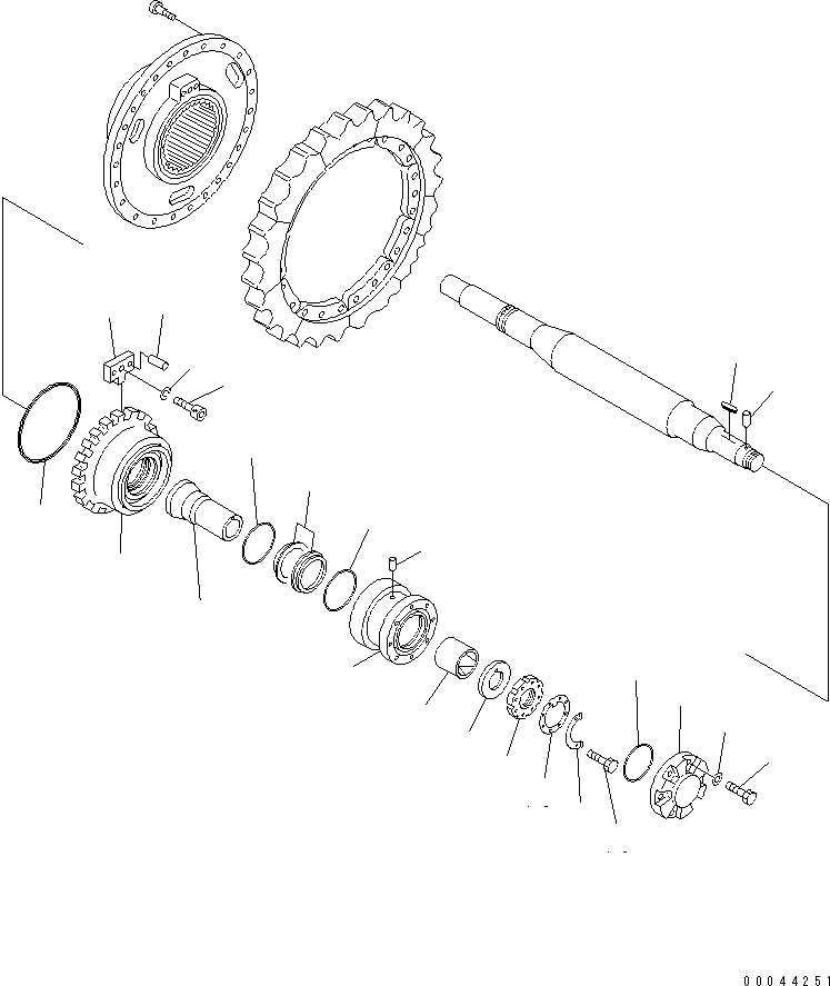 Схема запчастей Komatsu D85A-21 - ЗВЕЗДОЧКА ВТУЛКА И СУППОРТ(№78-) ГТР CONVERTOR¤ ТРАНСМИССИЯ¤ РУЛЕВ. УПРАВЛЕНИЕ И КОНЕЧНАЯ ПЕРЕДАЧА