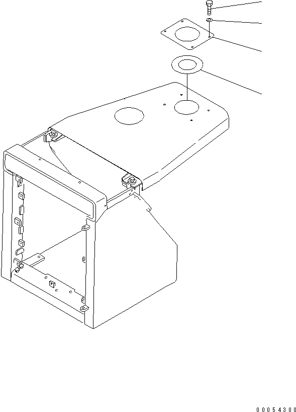 Схема запчастей Komatsu D85A-21 - ПРЕФИЛЬТР CLEARANCE COVER ЧАСТИ КОРПУСА