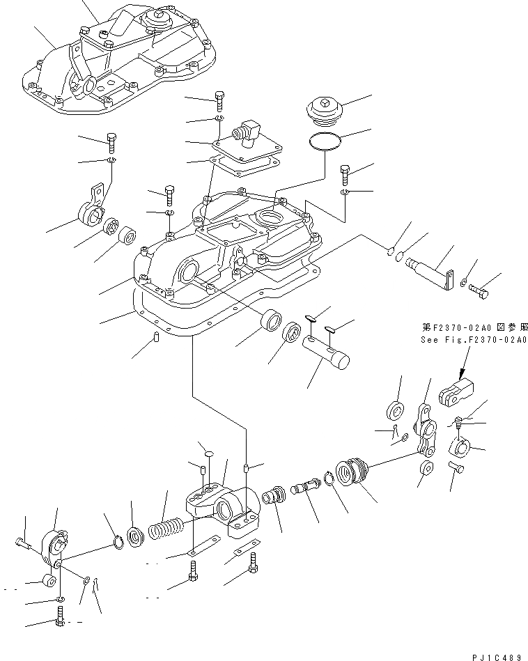 Схема запчастей Komatsu D85C-21-A - РУЛЕВ. УПРАВЛЕНИЕ КОРПУС COVER СИЛОВАЯ ПЕРЕДАЧА И КОНЕЧНАЯ ПЕРЕДАЧА
