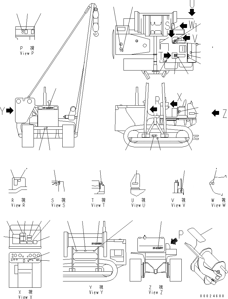 Схема запчастей Komatsu D85C-21-A - MARK (РОССИЯ) МАРКИРОВКА