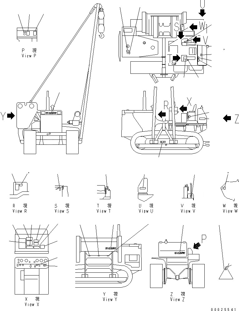 Схема запчастей Komatsu D85C-21-A - MARK (АНГЛ.) МАРКИРОВКА