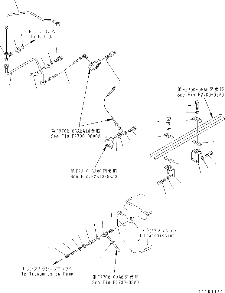 Схема запчастей Komatsu D85C-21 - ГИДРОТРАНСФОРМАТОР И ЛИНИИ МАСЛООХЛАДИТЕЛЯ(№788-) СИЛОВАЯ ПЕРЕДАЧА И КОНЕЧНАЯ ПЕРЕДАЧА