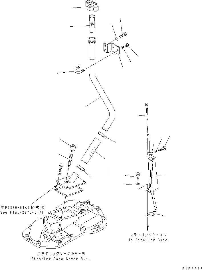 Схема запчастей Komatsu D85C-21 - УРОВЕНЬ GAUGE ОСНОВН. РАМА И КОМПОНЕНТЫ